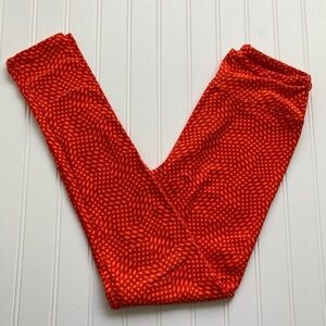 🎃 NWT LuLaRoe OS leggings Halloween orange one size NEW LLR